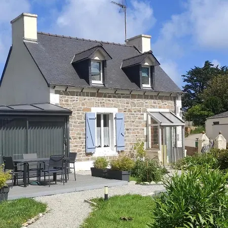 Maison Pleubian mer à pied Exterior foto
